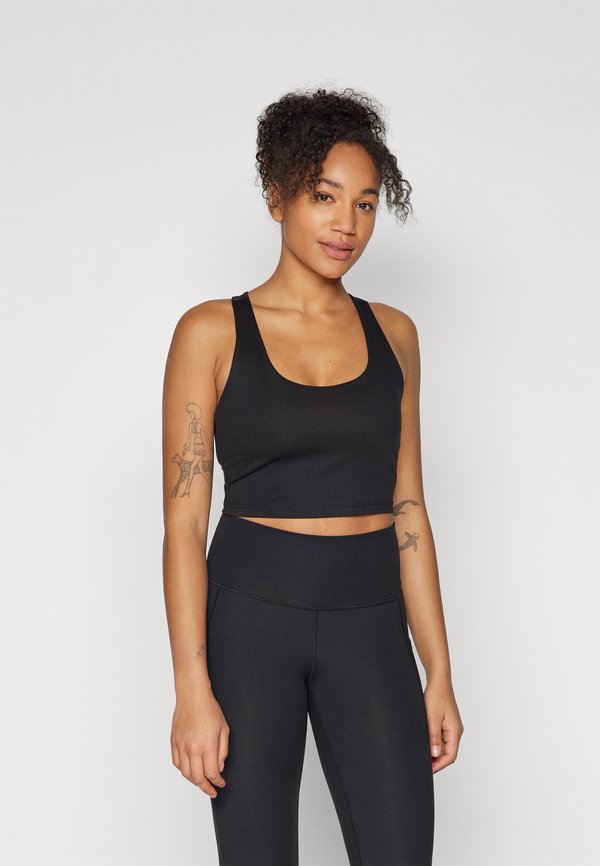 BALANCE COMPRESSION SCOOP NECK LONGLINE BRA - Medium support sports bra