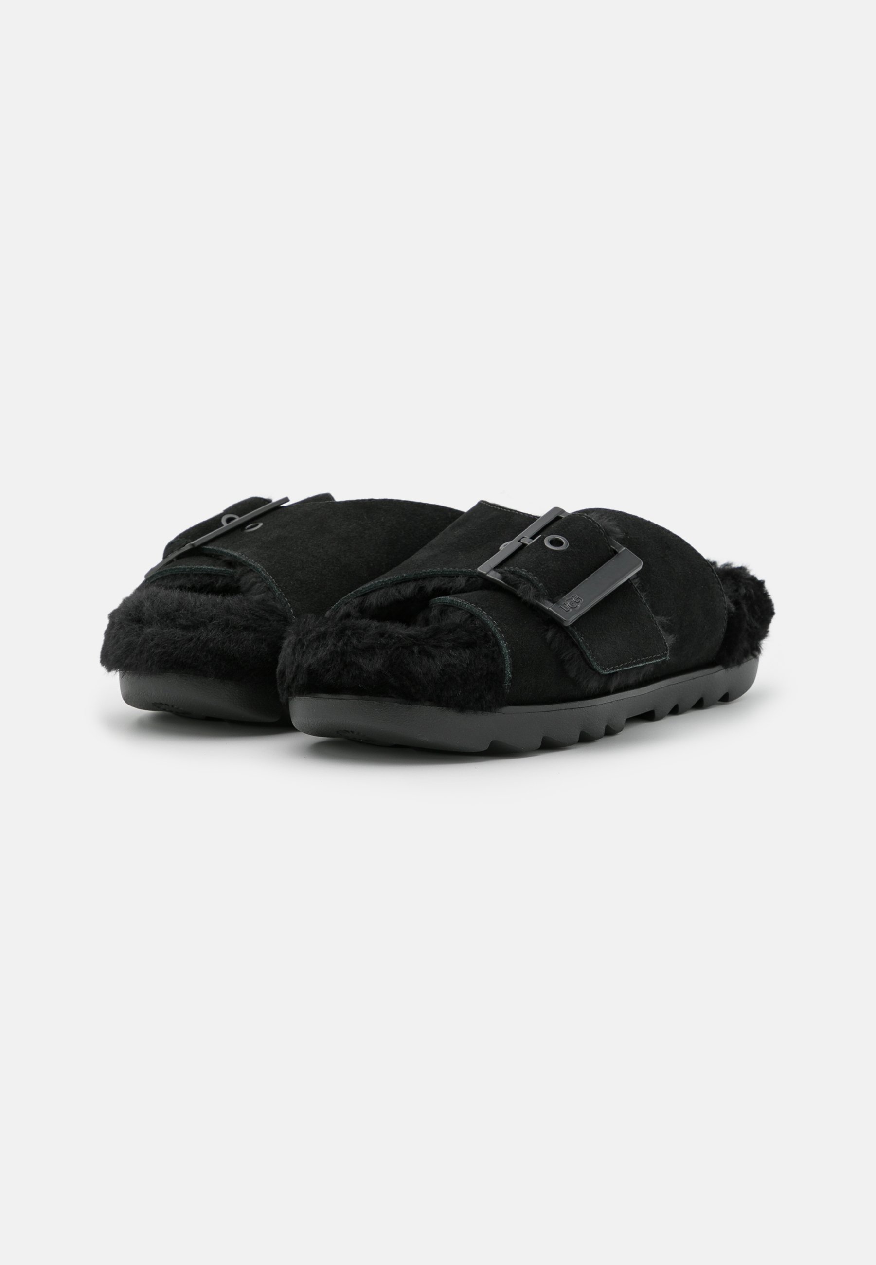 uggs slip ons black
