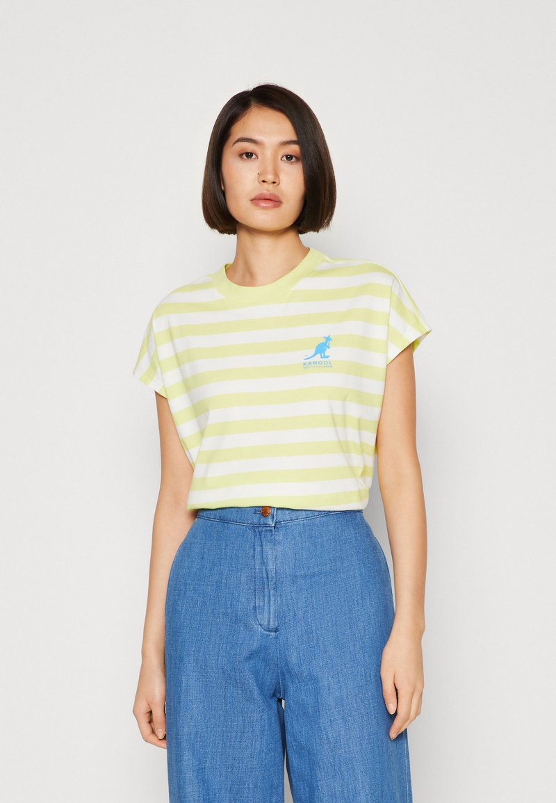 Marc O'Polo DENIM CUT ON SLEEVES ROUNDNECK - T-Shirt print - multi ...