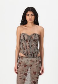Jaded London - FIRST DATE CORSET - Topper - multicoloured Miniatyrbilde 1