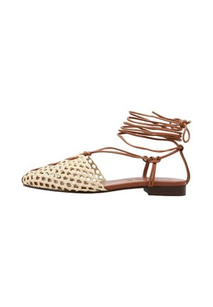 HUNE, UNFORGIVING - Bailarinas tobilleras - beige