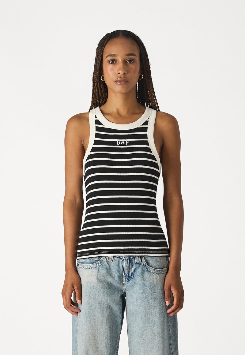 GAP LOGO HALTER - Top - black/white