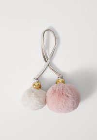 ALLEGRA CHARM POMPON - Keyring - rosa/bianco