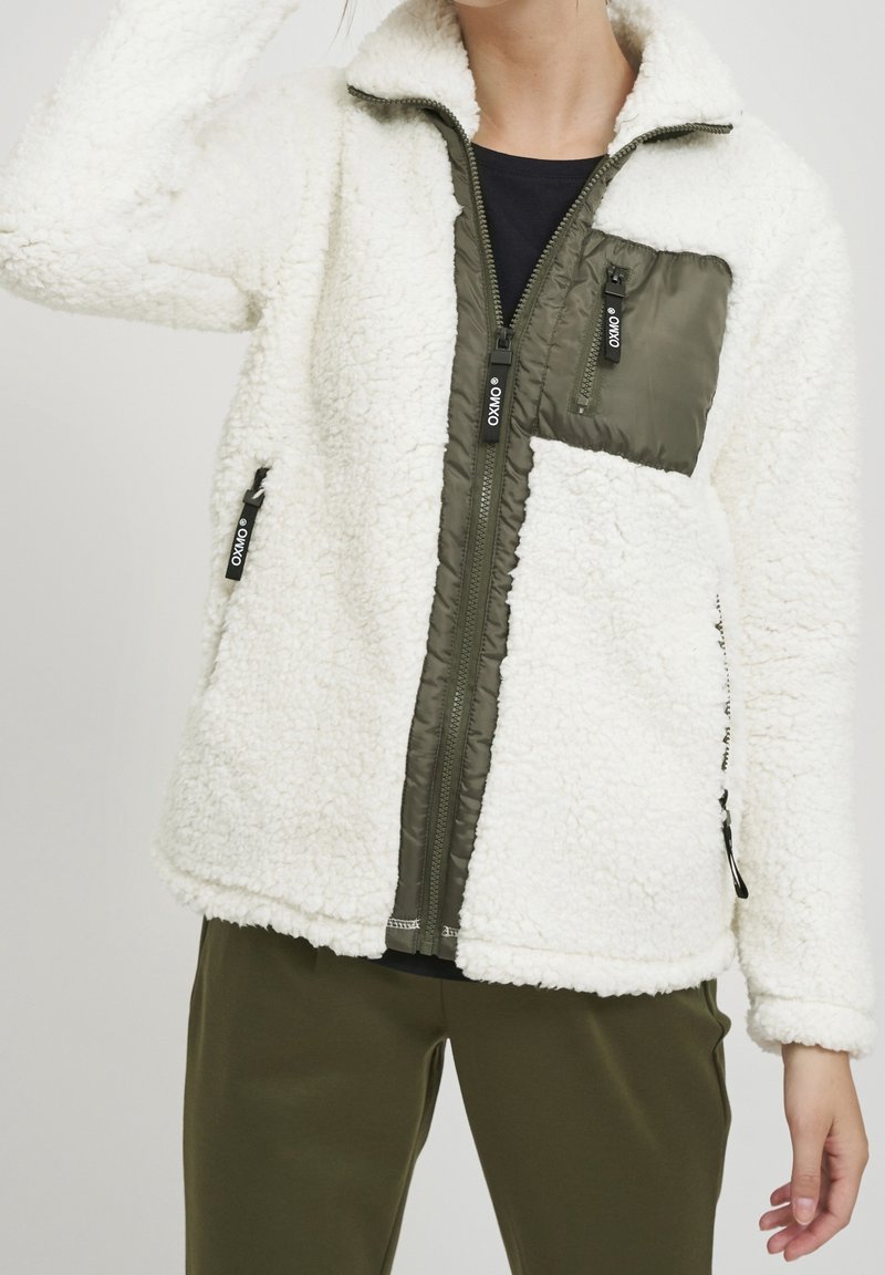 Oxmo Giacca in pile - white
