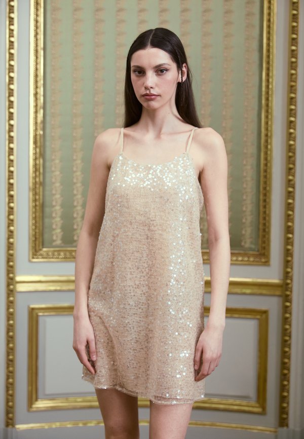 PCSHEER MINI SLIP DRESS - Cocktail dress / Party dress - cloud cream