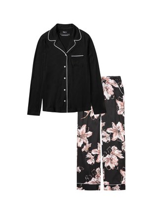 MIT KNOPFLEISTE - Pigiama - black