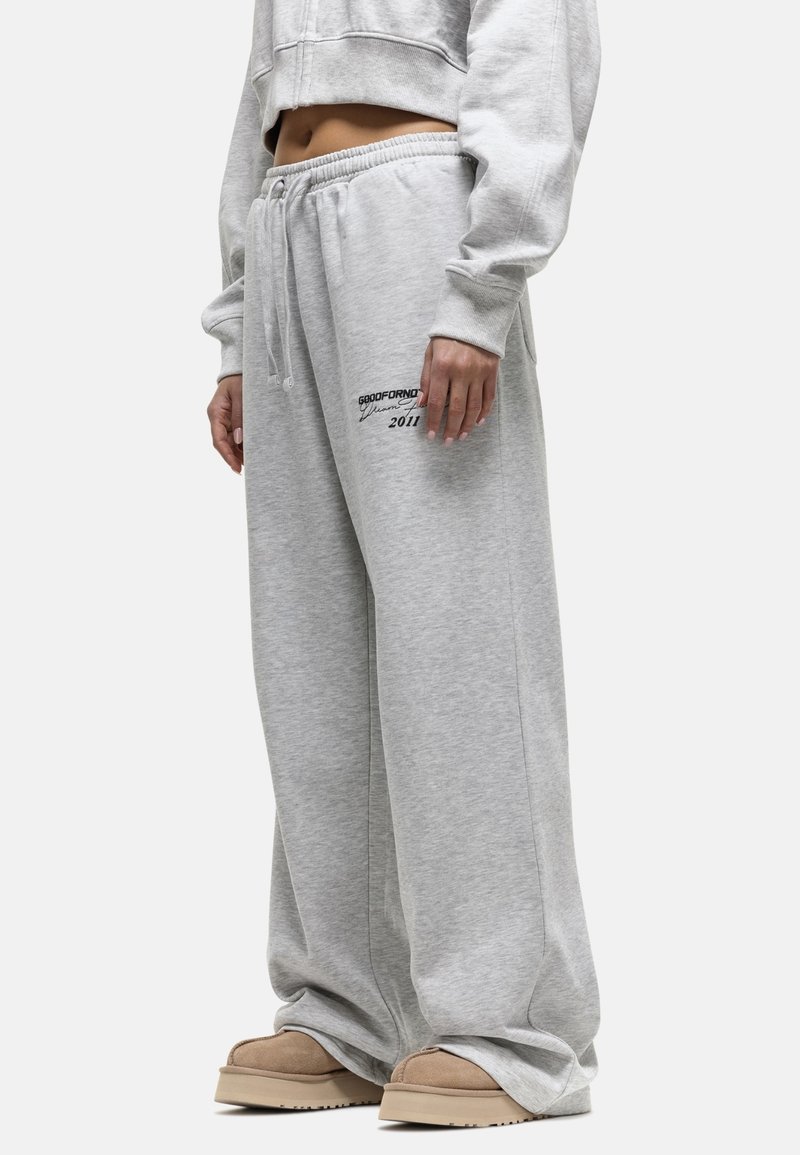Good For Nothing FOREVER GREY MARL WIDE LEG JOGGERS - Trainingsbroek - grey