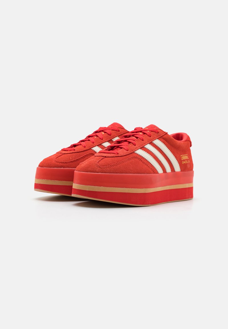 adidas gazelle silver green womens adidas ORIGINALS Gazelle Bold Trainers