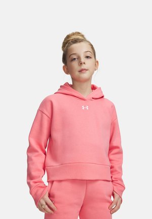 Under Armour RIVAL FLEECE - Kapuutsiga pusa - bittersweet pink