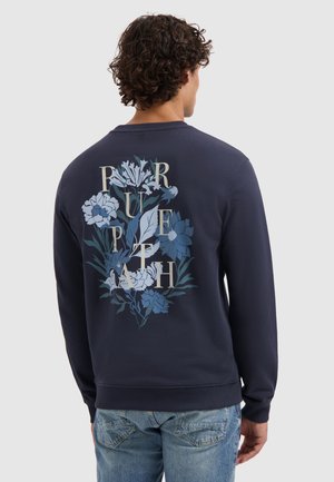 REGULAR FIT CREWNECK LS  - Sweatshirt - dark navy