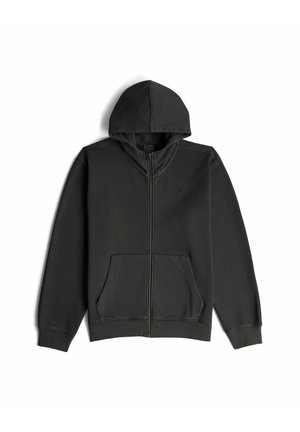 G-STAR, UNIT WASHED FULL ZIP HOODED SWEATER - Zip-up sweatshirt - dk black gd
