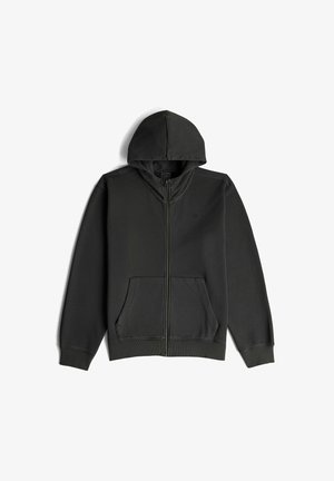 G-STAR, UNIT WASHED FULL ZIP HOODED SWEATER - Zip-up sweatshirt - dk black gd