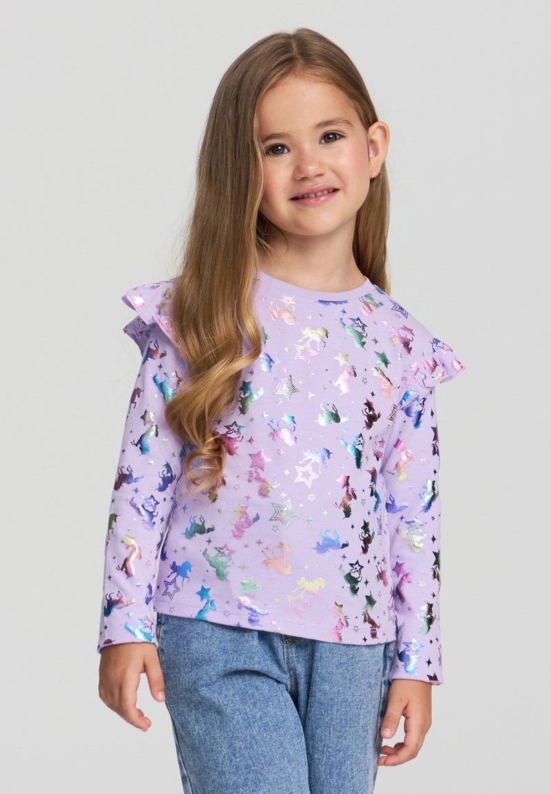 Terranova Maglietta a manica lunga var lilla scuro/viola scuro