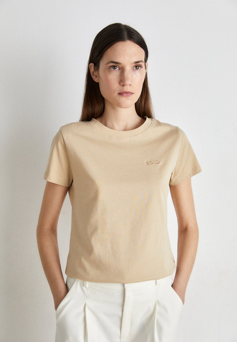 BOSS - ESOGO - Jednoduché tričko - medium beige, Zvětšit