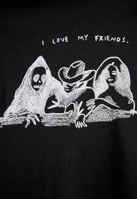 Carhartt WIP PEPE FRIENDS - T-shirt con stampa - black/white