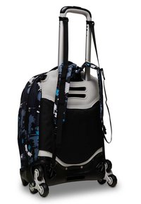 Seven Trolley Scuola Jack 3 Ruote Detach, Nero Verde, Zaino Con