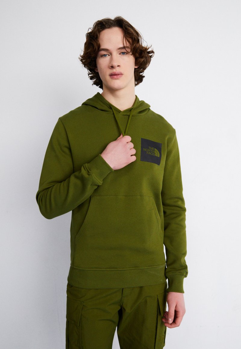 The North Face - FINE HOODIE - Sportinis megztinis - forest olive, Padidinti