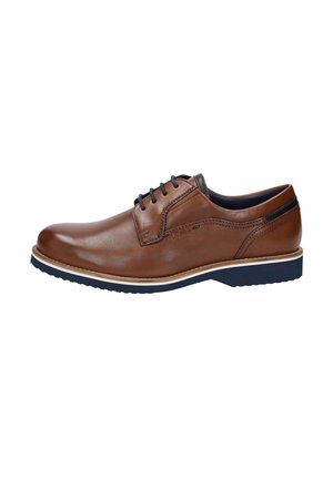 Casual lace-ups - cognac