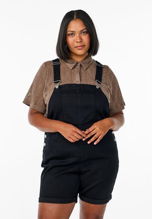 Zizzi OVERALLS KURZE - Montérky - black