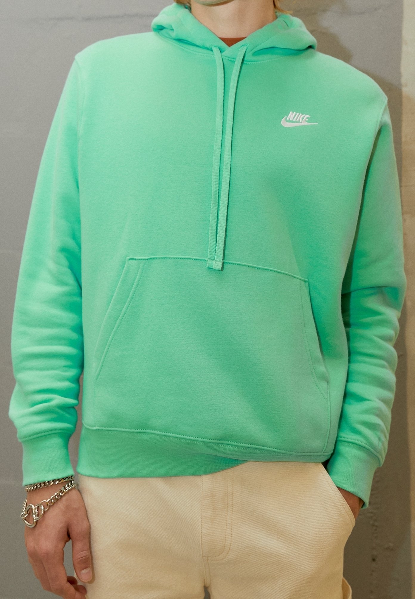 mint green nike hoodie