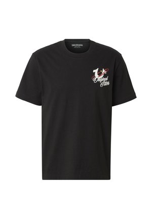 True Religion, STITCH TEE - T-shirt print - jet black
