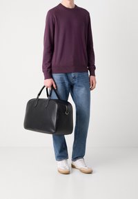 BOSS Stickad tröja - dark purple