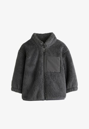 Next, REGULAR FIT - ZIP THRU FLEECE - Fleecejacke - charcoal grey