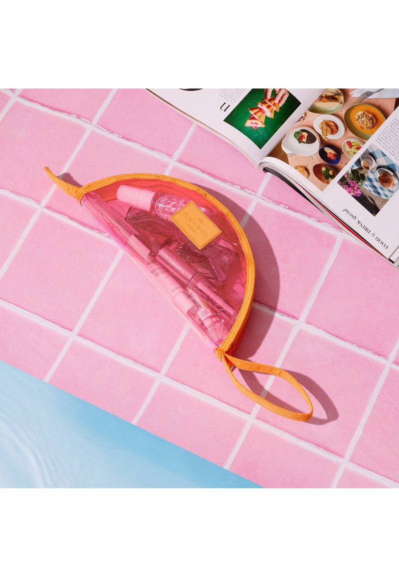 The Flat Lay Co. - LUNAR POUCH  - Toalettmappe - pink and orange, Forstørre