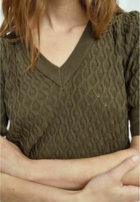 PEPPERCORN ROSALIA PUFF SLEEVE  - Printtipaita - capers