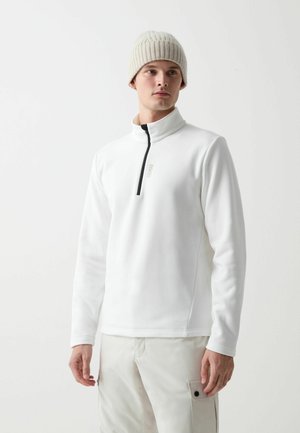 Colmar HALF-ZIP STRETCH - Felpa in pile - white