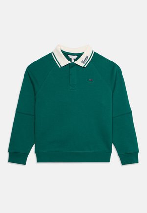 Tommy Hilfiger, TIPPED RUGBY COLLAR SWEATSHIRT - Суитшърт - rural green