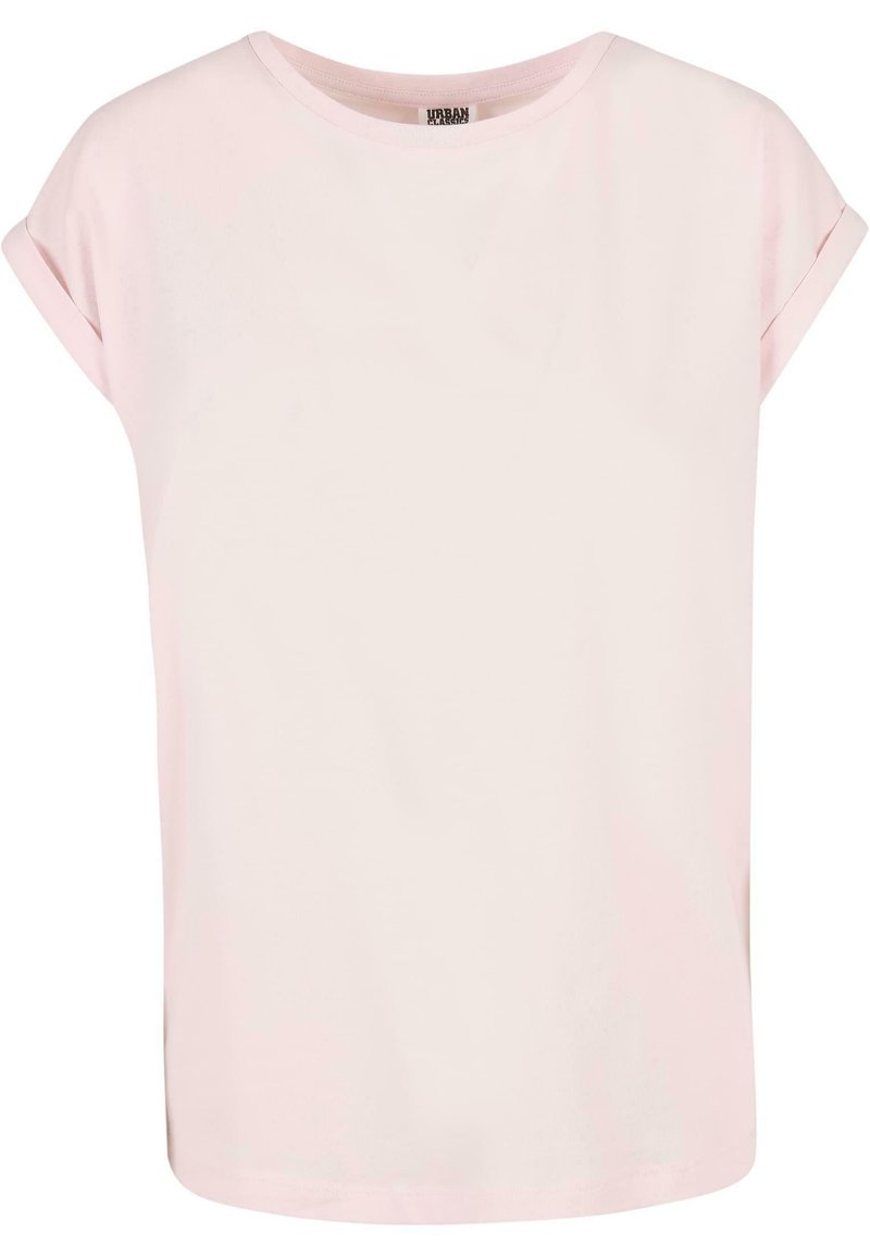 Urban Classics Meisjes T-shirt van biologisch katoen met overgesneden schouders, Girls Organic Extended Shoulder Tee, verkrijgbaar in vele kleuren, maten 110/116-158/164, wit, 122/128 cm