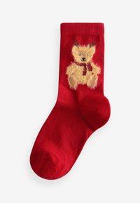 Next RICH CHRISTMAS  5 PACK  - REGULAR FIT - Ponožky - red cream bear