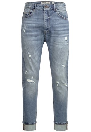 INDICODE JEANS MALINOS - Straight leg jeans - mid destroy wash