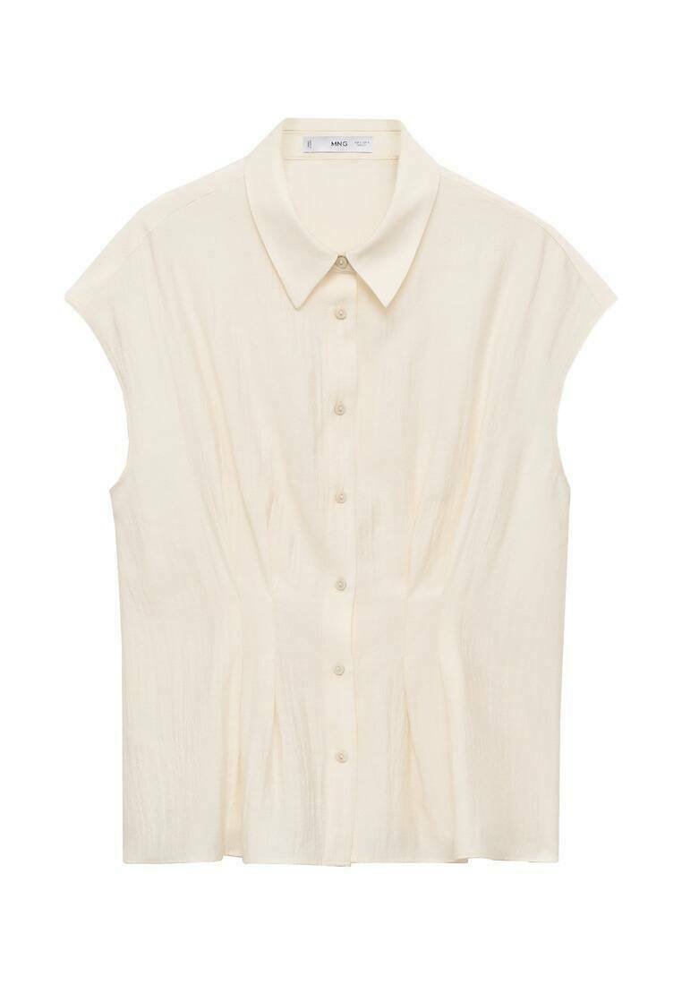 Mango Overhemdblouse crème
