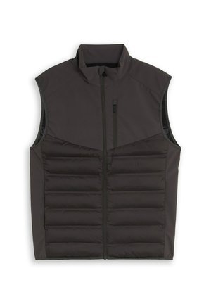 TOM TAILOR DENIM, TOM TAILOR DENIM JACKEN RELAXED FIT HYBRID STEPPWESTE - Weste - coal mine grey