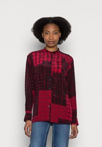 Tommy Hilfiger ICON PATCHWORK BLOUSE - Blusa com botões - red