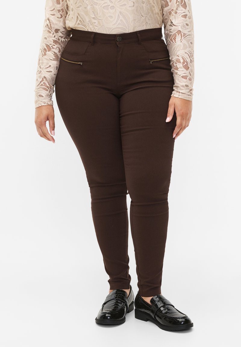 Zizzi Tygbyxor - brown