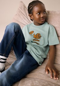 Next SHORT SLEEVE GRAPHIC - REGULAR FIT - T-Shirt print - blue snail