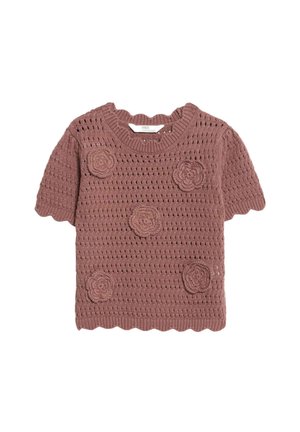 FLOWER - Print T-shirt - light terracotta