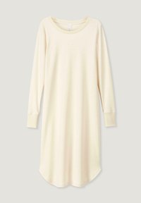 Camisole lunga color crema realizzata in tessuto morbido, con scollatura arrotondata, vestibilità comoda e orlo curvo per il massimo comfort.