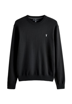 Next, REGULAR FIT CREW NECK - Striktrøje - black