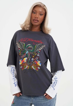 FLYING DRAGON DOUBLE SLEEVE - Longsleeve - charcoal