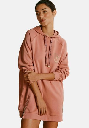 LONGLINE HOODIE - Chalatas - pink