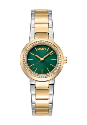 Uhr - silverfarbenund goldfarben