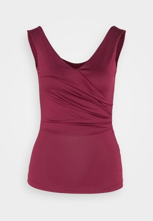 Anna Field Top - dark red