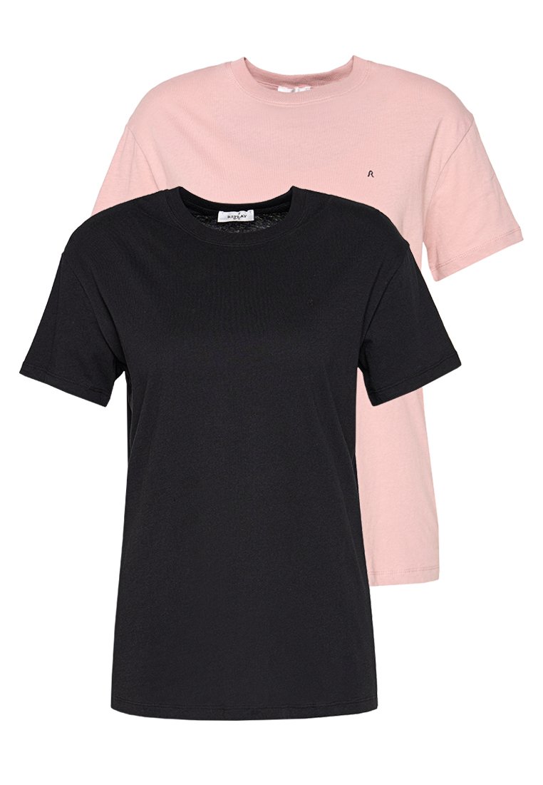 Replay T-shirt basic roze