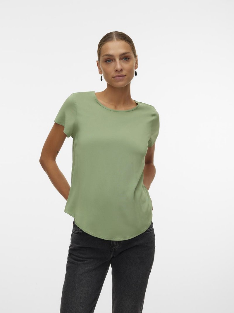 Vero Moda VMBELLA - T-shirts - hedge green