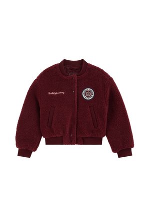 WE Fashion WE FASHION TEDDY-BOMBERJACKE FÜR MÄDCHEN MIT AUFNÄHER - Fliisjakk - burgundy red