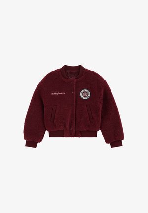 WE Fashion WE FASHION TEDDY-BOMBERJACKE FÜR MÄDCHEN MIT AUFNÄHER - Veste polaire - burgundy red